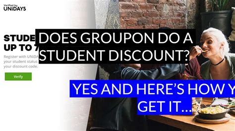 groupon student discounts.